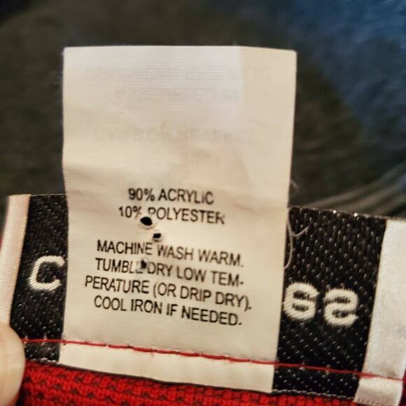 C.D. Petites Cardigan Red to Gray Career Wear Sweater Size Large - Picture 6 of 6